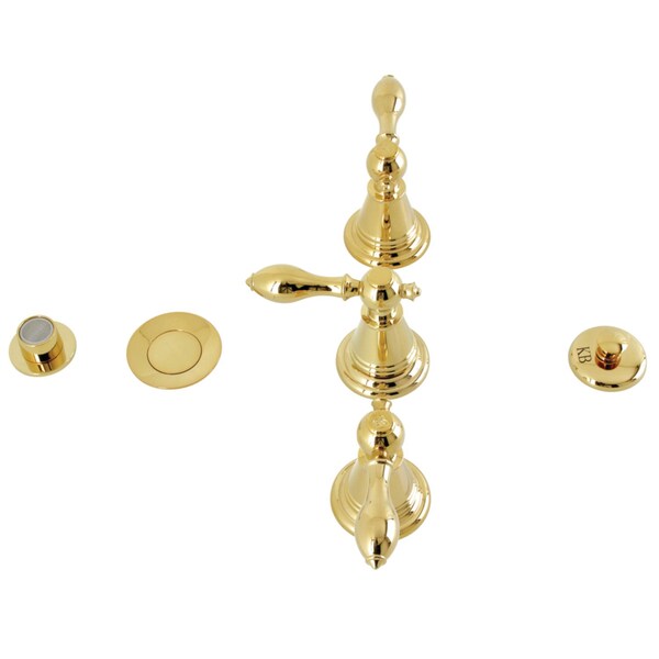 ThreeHandle Bidet Faucet, Polished Brass